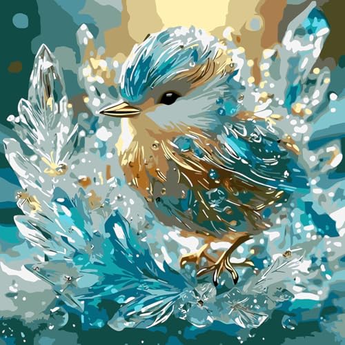 SHICERNHJ Malen-nach-Zahlen-Set mit Vögeln für Erwachsene, Kristallvogel für Erwachsene, Malen-nach-Zahlen-Set für Anfänger, DIY-Acryl-Malen-nach-Zahlen auf Leinwand für Heimdekoration, 40,6 x 40,6 cm SHICERNHJ Malen-nach-Zahlen-Set mit Vögeln für Erwachsene, Kristallvogel für Erwachsene, Malen-nach-Zahlen-Set für Anfänger, DIY-Acryl-Malen-nach-Zahlen auf Leinwand für Heimdekoration, 40,6 x 40,6 cm von SHICERNHJ