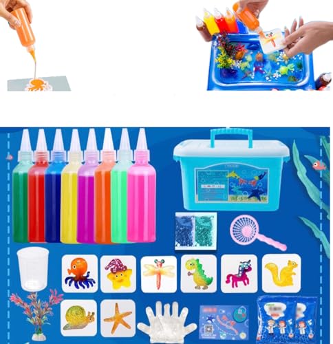 Magisches Wasserelfen-Spielzeugset, handgefertigtes magisches Feen-Wassergel-Set in magischem Wasser, mit 12 Meerestier-Formen, mit magischen Gelen und Meerestier-Formen,for Kinder, Jungen und Mädchen Magisches Wasserelfen-Spielzeugset, handgefertigtes magisches Feen-Wassergel-Set in magischem Wasser, mit 12 Meerestier-Formen, mit magischen Gelen und Meerestier-Formen,for Kinder, Jungen und Mädchen von SHIFuXX