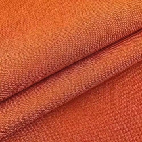 Baumwoll-Leinen-Stoff, Näharbeiten, Kleidungsstücke, Polsterstoff, Meterware, 140 cm breit, atmungsaktives Material für DIY Handarbeit/Stofftischherstellung (Orange) von SHIJHUI