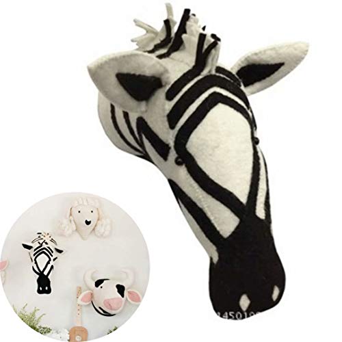 SHIKUN Tier Wandbehang, Wollfilz 3D Tierkopf Wanddekoration, Kinderzimmer Wanddekoration Wandkunst Kinderzimmer Dekoration für Jungen, Mädchen, Kinderzimmer SHIKUN Tier Wandbehang, Wollfilz 3D Tierkopf Wanddekoration, Kinderzimmer Wanddekoration Wandkunst Kinderzimmer Dekoration für Jungen, Mädchen, Kinderzimmer von SHIKUN