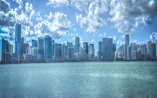 SHILIHOME Landschaft der Innenstadt von Miami USA Gemälde nach Zahlen DIY Unique SHILIHOME Landschaft der Innenstadt von Miami USA Gemälde nach Zahlen DIY Unique von SHILIHOME