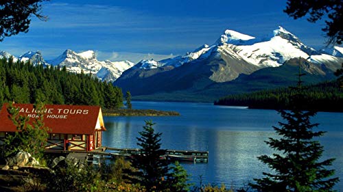 SHILIHOME Mount Robson Landschaft, Kanada, 5D-Diamant-Malerei nach Zahlen, einzigartiges Set, Wanddekoration, Kristall-Strass-Wanddekoration, Kreuzstich SHILIHOME Mount Robson Landschaft, Kanada, 5D-Diamant-Malerei nach Zahlen, einzigartiges Set, Wanddekoration, Kristall-Strass-Wanddekoration, Kreuzstich von SHILIHOME