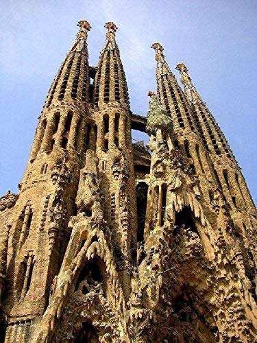 SHILIHOME Sagrada Familia und Gaudi Ruinen in Barcelona Malen nach Zahlen DIY einzigartig SHILIHOME Sagrada Familia und Gaudi Ruinen in Barcelona Malen nach Zahlen DIY einzigartig von SHILIHOME