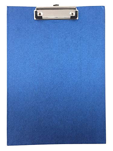 10 X Einzel Foolscap A4 Standard/Feste PVC-Zwischenablage Blau SS-96 von SHINE