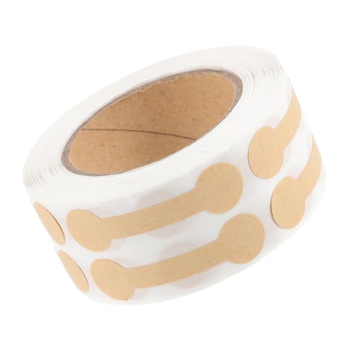 1 Rolle Kraftpapier Schmucketiketten Selbstklebende Preisetiketten für Ringe und Armbänder Dekorative Preisschilder für Vielseitige Schmuckidentifikation von SHINEOFI