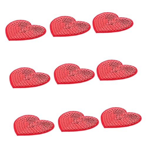 10 Stück Selbstklebende Herzförmige Pailletten Aufnäher Glänzende Applikationen für Kleidung Hüte und Taschen Einfache Anwendung Robuste Stickerei für Langlebigkeit 10 Stück Selbstklebende Herzförmige Pailletten Aufnäher Glänzende Applikationen für Kleidung Hüte und Taschen Einfache Anwendung Robuste Stickerei für Langlebigkeit von SHINEOFI