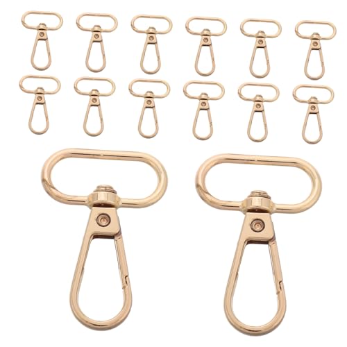 15 Stück Swivel Lobster Claw Clips Robuste Karabinerhaken für Taschen Schlüsselanhänger und Diy Projekte Praktisch und Leicht für Reisen und Outdoor Aktivitäten 15 Stück Swivel Lobster Claw Clips Robuste Karabinerhaken für Taschen Schlüsselanhänger und Diy Projekte Praktisch und Leicht für Reisen und Outdoor Aktivitäten von SHINEOFI