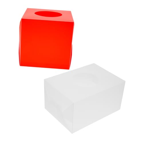 2 Stück Transparente Spendenbox mit Schlitz Multifunktionale Abstimmungs und Aufbewahrungsbox für Veranstaltungen Spendenaktionen von SHINEOFI