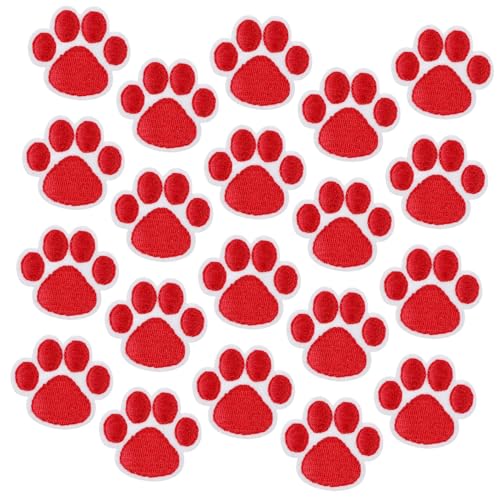 20St Patch aufnäher für jacke aufbügler für jacken Applikation mit Hundepfote bestickt Kleidung für kleine Hunde annähen Aufnäher für Hundepfoten dekorative Fellflecken Stoff rot SHINEOFI 20St Patch aufnäher für jacke aufbügler für jacken Applikation mit Hundepfote bestickt Kleidung für kleine Hunde annähen Aufnäher für Hundepfoten dekorative Fellflecken Stoff rot SHINEOFI von SHINEOFI