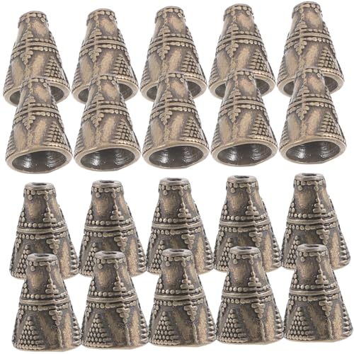 SHINEOFI 1 Packung Schornsteinperle Zubehör Für Kopfbedeckungen Geformt Crimpperlen Perlen Für Schmuckhersteller Basteln Von Perlen Haarnadel Zubehör Metallperlen Coffee Zinklegierung von SHINEOFI