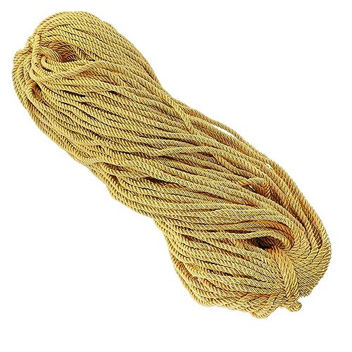 SHINEOFI 1 Rolle Abschluss-Ehrenseil Goldschnur band leis für den abschluss weiße Kordel Dekorationen Doktorgrad Graduierungsschnüre mit Quasten Abschlussanzug Dekoration Polyester Golden von SHINEOFI