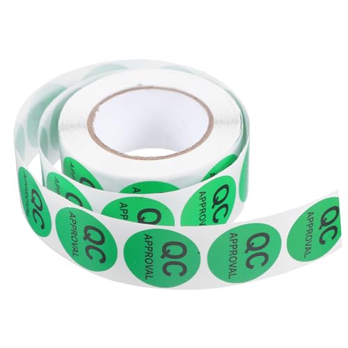 SHINEOFI 1 Rolle Aufkleber Mit Qualitätsprüfetikett Aufkleber Für Qc Lagerlabels Testetiketten Qc -testaufkleber Versand Qc -etikett Lage Testeded Label Aufkleber Aus Kupferpapier Green SHINEOFI 1 Rolle Aufkleber Mit Qualitätsprüfetikett Aufkleber Für Qc Lagerlabels Testetiketten Qc -testaufkleber Versand Qc -etikett Lage Testeded Label Aufkleber Aus Kupferpapier Green von SHINEOFI