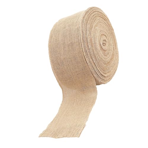 SHINEOFI 1 Rolle Breites Juteband Natürliches Flexibles Burlap Ribbon für Hochzeitsdekoration DIY Projekte und Partys für und Außeneinsatz pro Rolle SHINEOFI 1 Rolle Breites Juteband Natürliches Flexibles Burlap Ribbon für Hochzeitsdekoration DIY Projekte und Partys für und Außeneinsatz pro Rolle von SHINEOFI