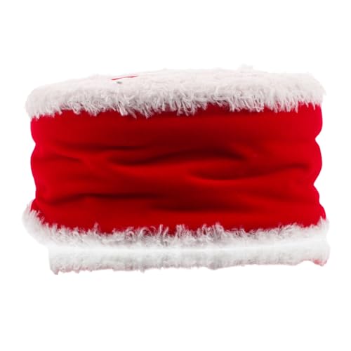 SHINEOFI 1 Rolle DIY band für weihnachten Weihnachtsdekoration Bastelmaterial hochzeit dekoration Party Corporation Kunsthandwerk Materialien Bänder für Handwerk weißes Fellband Nylon rot von SHINEOFI
