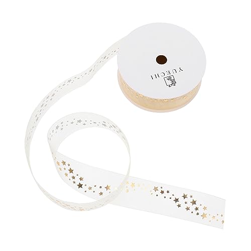 SHINEOFI 1 Rolle Geschenkverpackungsbeutel geschenkband seidenband weihnachtsmitbringsel ausgefallene weihnachten dekobänder wickeln für Wickelband Weihnachtsbastelband Schneegarn von SHINEOFI