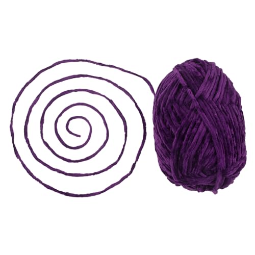 SHINEOFI 1 Rolle Häkelgarn Aus Goldenem Samt Strickmaschine Quilten Stricken Garn Schüssel Häkelkits Strickgarn Merzerisiertes Baumwollgarn Stich Nähen Nähgarn Webstuhl Wolle Violet von SHINEOFI