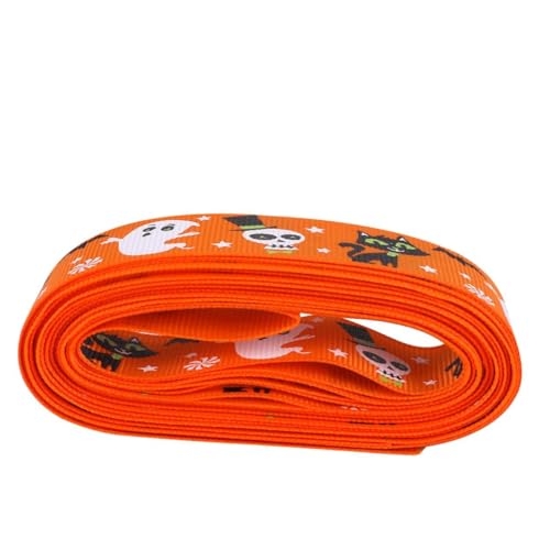 SHINEOFI 1 Rolle Halloween-Dekorationsband Satinband Halloween Geisterkranzbögen Dekorationen geschenkband halloween party sachen dekobänder Blumenwickband Geschenkbänder Polyester Orange SHINEOFI 1 Rolle Halloween-Dekorationsband Satinband Halloween Geisterkranzbögen Dekorationen geschenkband halloween party sachen dekobänder Blumenwickband Geschenkbänder Polyester Orange von SHINEOFI