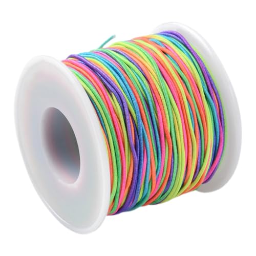 SHINEOFI 1 Rolle Halskettenschnüre selber machen bastelzeug bastelschnur halsreif necklace Perlenkettenverbinder Papierschnur Halsketten DIY Seile Kordel zur Schmuckherstellung Polyester von SHINEOFI