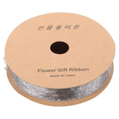 SHINEOFI 1 Rolle Kampf Dekorativ doppelt Zeremonie Karikatur seidenband ribbon pailettenband geschenkeband hochzeitsgeschenk Geschenkverpackungszubehör Band zum Verpacken Stoff Light Grey von SHINEOFI