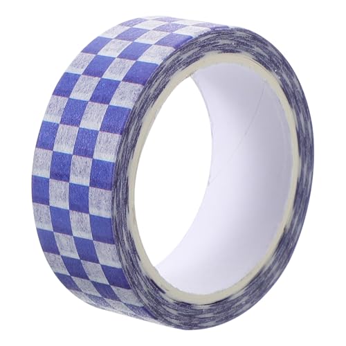 SHINEOFI 1 Rolle Kariertes Band Dekoration Scrapbooking Klebeband Dekorativ Streifen Retro Bunt Selbst Notizbuch Diy Washi Tape Washi-tape-aufkleber Japanisches Papier von SHINEOFI