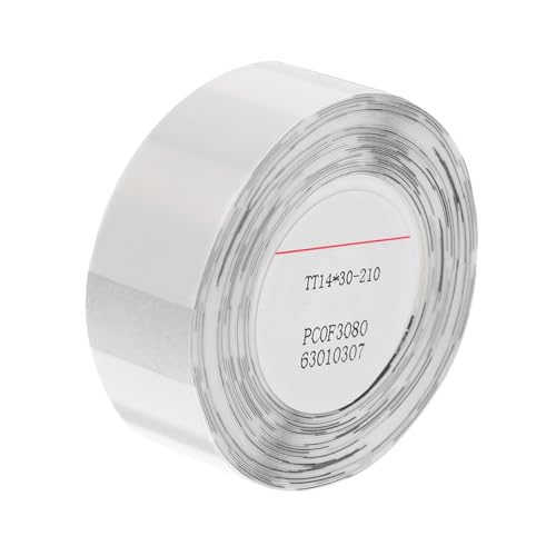 SHINEOFI 1 Rolle Thermoetiketten Selbstklebend für Etikettendrucker Transparentes Pet Wasserdichtes Etikettenpapier für Büro Zuhause und Versand von SHINEOFI