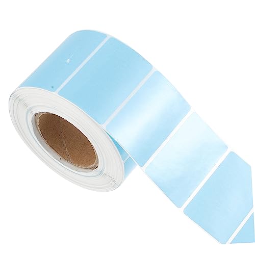 SHINEOFI 1 Rolle Thermopapier Selbstklebende Haken Benutzerdefinierter Aufkleber Siegel Aufkleber Griffe Nachfüllungen Porto Barcode Thermal- Klopfen Thermisches Etikett Etiketten Sky-blue von SHINEOFI