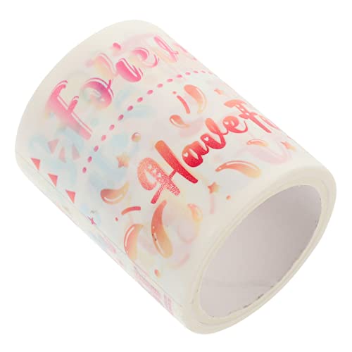 SHINEOFI 1 Rolle Washi-Tape Scrapbooking Sammelalbum Aufkleber ästhetisch Scrapbook-Zubehör selbstklebende DIY-Klebebänder Washi Tape zum Aufzeichnen Japanisches Papier von SHINEOFI