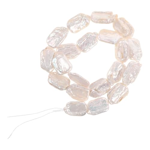 SHINEOFI 1 Saite Irreguläre Süßwasserperlen für Schmuckherstellung Lose Spacer für Ohrringe Armbänder und von SHINEOFI