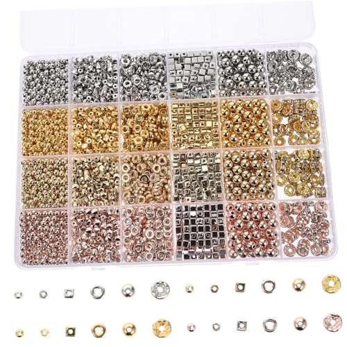 SHINEOFI 1 Satz Abstandsperlen Reiz Zange Bausätze Taillenperlen Gießen Einzigartig Zappeln Schmuck Bausatz Gold Edelstein Perlen Für Die Herstellung Von Halsketten Ccb von SHINEOFI