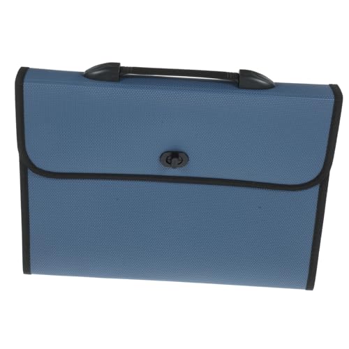 SHINEOFI 1 Satz Aktenhalter office organizer büro organizer aktenorganizer büroorganizer dokumentieren Dokument Organizer Ordner Aktentasche zur Aufbewahrung Ordner Akkordeon Plastik Blue von SHINEOFI