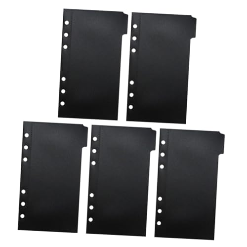 SHINEOFI 1 Satz Aktentaschen Ordnertrenner Ordner mit Taschen Unterlagen aufbewahrungssack storage pockets fittinge schnellhefter Bindetaschen Nachfüllpackung für 6-Ring-Ordner pp Black SHINEOFI 1 Satz Aktentaschen Ordnertrenner Ordner mit Taschen Unterlagen aufbewahrungssack storage pockets fittinge schnellhefter Bindetaschen Nachfüllpackung für 6-Ring-Ordner pp Black von SHINEOFI