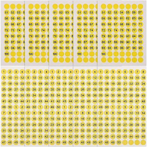 SHINEOFI 1 Satz Aufkleber Mit Runden Zahlen Klare -runde Siegel Aufkleber Kalenderaufkleber Aufkleber-etiketten Planer-aufkleber Runde Aufkleber Yellow Kupferplattenaufkleber 10 Blatt SHINEOFI 1 Satz Aufkleber Mit Runden Zahlen Klare -runde Siegel Aufkleber Kalenderaufkleber Aufkleber-etiketten Planer-aufkleber Runde Aufkleber Yellow Kupferplattenaufkleber 10 Blatt von SHINEOFI