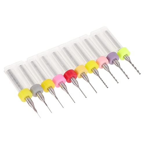 SHINEOFI 1 Satz Bohren D Bohrerzubehör Lochbohrer Kleine Bohrer Twist Kunststoffbohrer Bienenwachs Bit Bohrer Bohrfutter Bohr Set Werkzeug Schleifbohrer Schmuckbohrer Wolfram Stahl 10 Stück von SHINEOFI