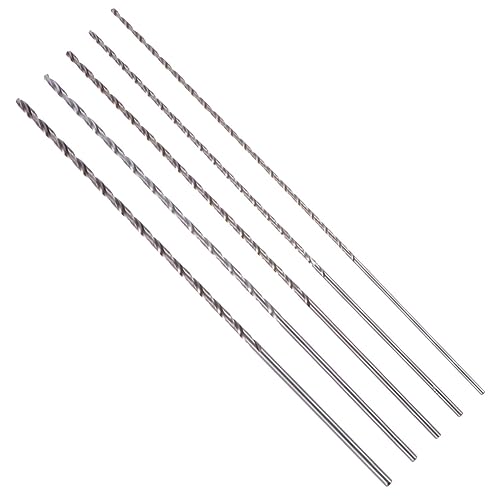 SHINEOFI 1 Satz Bohrer-set Hartmetall Großer Bohrer Extra Lange Bohrer Breites Bohrer Schlangenbohrer Silber Hochgeschwindigkeitsstahl 5 Stück von SHINEOFI