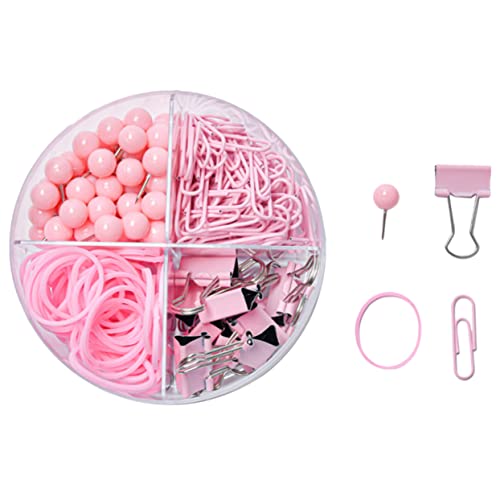 SHINEOFI 1 Satz Büroklammer Reißzwecke Schreibwaren Clips Notizen Papierkörbe Etikett büroorganisation schreibtischzubehör lange Schwanzklammern Büroklammern für den Haushalt Metall Rosa SHINEOFI 1 Satz Büroklammer Reißzwecke Schreibwaren Clips Notizen Papierkörbe Etikett büroorganisation schreibtischzubehör lange Schwanzklammern Büroklammern für den Haushalt Metall Rosa von SHINEOFI