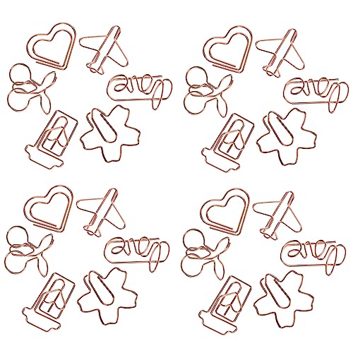 SHINEOFI 1 Satz Büroklammer Zurück Farbig Loch Klein Dokumentclips Bookmarks Geldumschläge Papierklemmen Avangement Entzückende Papierklammern Lustige Papierclips Metall Rose Gold 30 Stück SHINEOFI 1 Satz Büroklammer Zurück Farbig Loch Klein Dokumentclips Bookmarks Geldumschläge Papierklemmen Avangement Entzückende Papierklammern Lustige Papierclips Metall Rose Gold 30 Stück von SHINEOFI