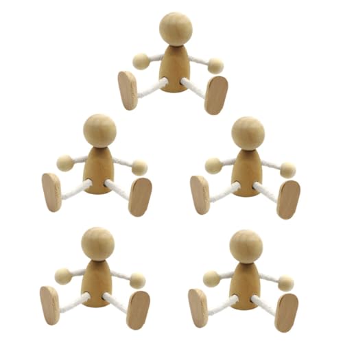 SHINEOFI 1 Satz Dekorative Puppe Unvollendet Für Anbindung Holzspielzeug Holzfiguren Puppendekor Selber Machen Puppenmodell Aus Holz Holzpuppenschmuck Holzstifte Hölzern 6 Stück SHINEOFI 1 Satz Dekorative Puppe Unvollendet Für Anbindung Holzspielzeug Holzfiguren Puppendekor Selber Machen Puppenmodell Aus Holz Holzpuppenschmuck Holzstifte Hölzern 6 Stück von SHINEOFI