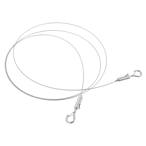 SHINEOFI 1 Satz Drahtseile Zum Aufhängen Von Bildern Aus Edelstahl, Für Bilderrahmen, Lichter, Pflanzen, Spiegel, Seil, Einfach Zu Installieren, Für Leuchten, Gartenzubehör, 2 Meter von SHINEOFI