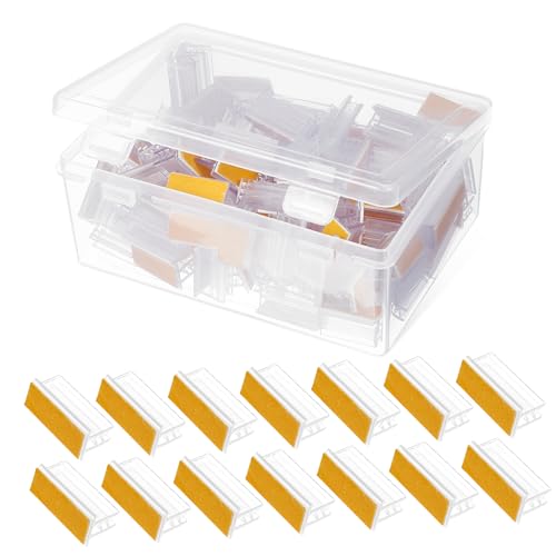 SHINEOFI 1 Satz Etikettenhalter Aus Acryl Anzeige Schild Zeichenclips Inhaber Einzelhandel Gold Clips Für Werbeetiketten Niesschutzbügel Niesschutzhalter 100 Stück von SHINEOFI
