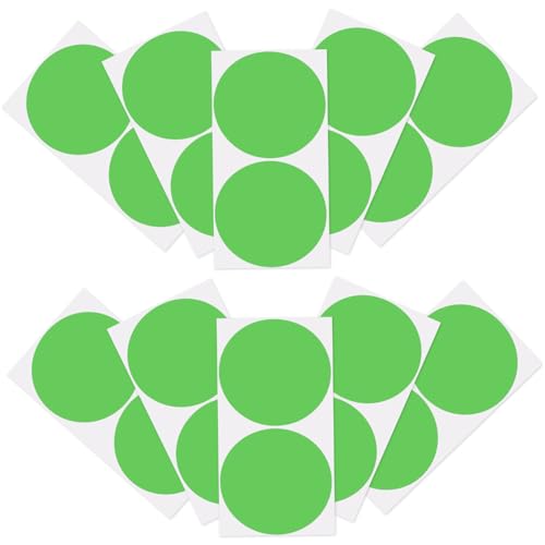SHINEOFI 1 Satz Farbpunkt-aufkleber Aufkleber-etiketten Kreis Punkte Farbig Runden Klebrig Runde Aufkleber Entfernbare Etiketten Lassen Sich Leicht Abziehen Namensetiketten Papier Green SHINEOFI 1 Satz Farbpunkt-aufkleber Aufkleber-etiketten Kreis Punkte Farbig Runden Klebrig Runde Aufkleber Entfernbare Etiketten Lassen Sich Leicht Abziehen Namensetiketten Papier Green von SHINEOFI
