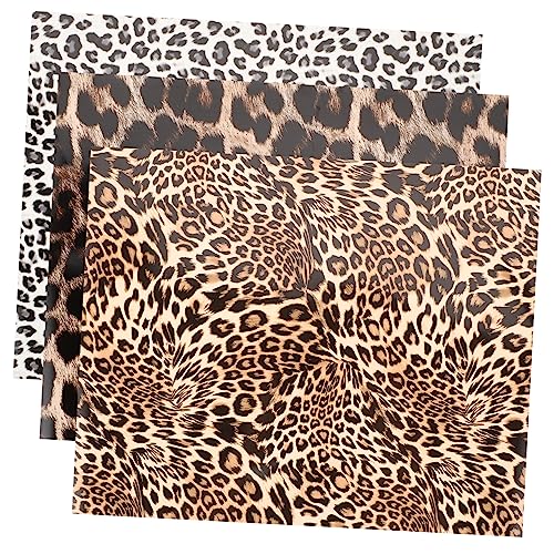SHINEOFI 1 Satz Farbwechselnde Leopardenfolien Farbwechsel Vinyl Farbwechsel Transferfolie Wärme Bügelfolie Leoparden Vinyl Schutzfolie Klebeband Auf Der Rückseite 3 Stück von SHINEOFI