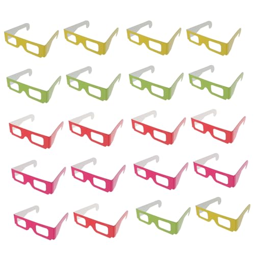 SHINEOFI 1 Satz Feuerwerksbrille Teiliges Set Aus Flachen Papprahmen Rot Gelb Grün Für Filme Spiele Und Effekte Für Festivals Partys Und Reisen 20 Stück SHINEOFI 1 Satz Feuerwerksbrille Teiliges Set Aus Flachen Papprahmen Rot Gelb Grün Für Filme Spiele Und Effekte Für Festivals Partys Und Reisen 20 Stück von SHINEOFI