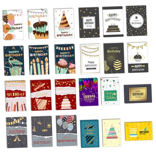SHINEOFI 1 Satz Geburtstagskarten-Set Du Party Büro wünschen große Geburtstagskarten einfache grußkarten verschiedene Grußkarten Geburtstagskarte Mädchen Segenskarte zum Geburtstag Papier von SHINEOFI