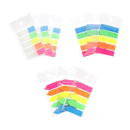 SHINEOFI 1 Satz Haftnotiz Etiketten Registerkarten Bunte Indexaufkleber Transparent Klebrig Lesezeichen Bookmarks Sticker Punktbeschriftungen Hervorheben Notizen-aufkleber Plastik 900 Stück SHINEOFI 1 Satz Haftnotiz Etiketten Registerkarten Bunte Indexaufkleber Transparent Klebrig Lesezeichen Bookmarks Sticker Punktbeschriftungen Hervorheben Notizen-aufkleber Plastik 900 Stück von SHINEOFI