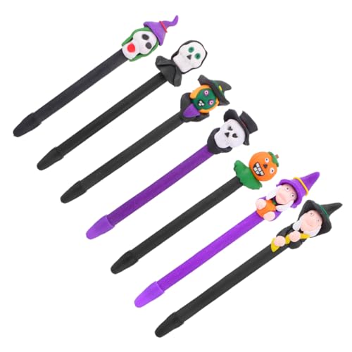 SHINEOFI 1 Satz Halloween Kugelschreiber Halloween Kugelschreiber Kürbis Kugelschreiber Halloween Stift Kugelschreiber Entzückender Kugelschreiber Lustiger Halloween 7 Stück von SHINEOFI