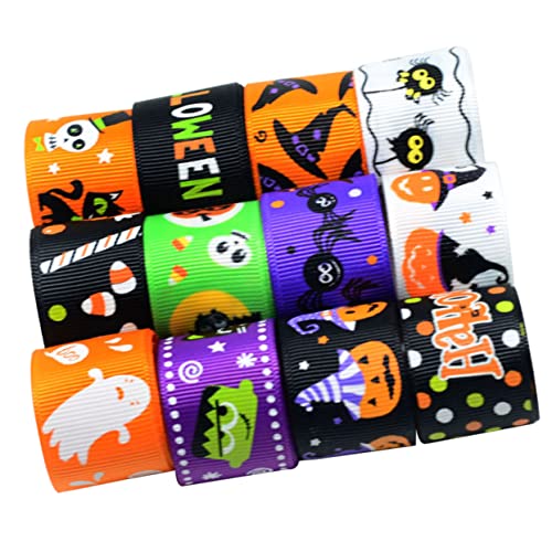 SHINEOFI 1 Satz Halloween-band Band Verschönern Dekoration Lieferungen Schleife Halloween Haarschmuck Geschenkband Halloween Band Der Halloween-serie Halloween-musterband Textil- 12 Stück SHINEOFI 1 Satz Halloween-band Band Verschönern Dekoration Lieferungen Schleife Halloween Haarschmuck Geschenkband Halloween Band Der Halloween-serie Halloween-musterband Textil- 12 Stück von SHINEOFI