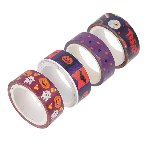 SHINEOFI 1 Satz Halloween-washi-tape Maskierung Dekoratives Klebeband Halloweenkürbis Halloween Aufkleber Scrapbooking-klebeband Washi-papierbänder Japanisches Papier 4rollen SHINEOFI 1 Satz Halloween-washi-tape Maskierung Dekoratives Klebeband Halloweenkürbis Halloween Aufkleber Scrapbooking-klebeband Washi-papierbänder Japanisches Papier 4rollen von SHINEOFI