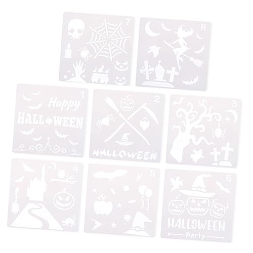 SHINEOFI 1 Satz Halloween-zeichnungsvorlage Halloween-schablonen Halloween Handwerk Halloween-handwerk Halloween-zeichnungsschablonen Halloween-malvorlagen Diy Malform Weiß Plastik 8 Stück SHINEOFI 1 Satz Halloween-zeichnungsvorlage Halloween-schablonen Halloween Handwerk Halloween-handwerk Halloween-zeichnungsschablonen Halloween-malvorlagen Diy Malform Weiß Plastik 8 Stück von SHINEOFI