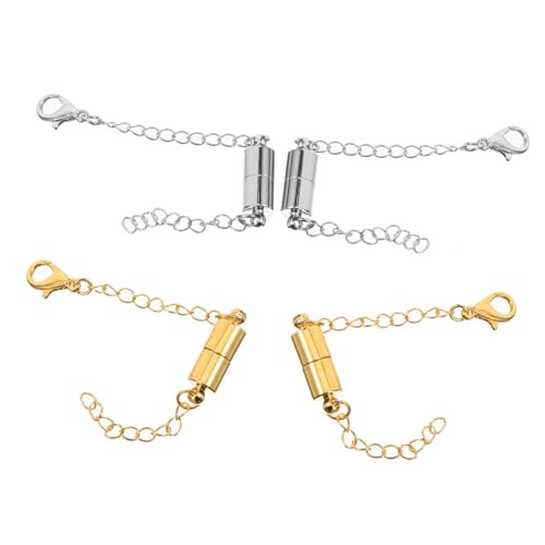 SHINEOFI 1 Satz Halskettenverlängerung Schmuckverlängerungen Extender Verwenden Kettenverlängerung Für Die Schmuckherstellung Lange Halskettenkette Kettenverlängerungen Kupfer 4 Stück SHINEOFI 1 Satz Halskettenverlängerung Schmuckverlängerungen Extender Verwenden Kettenverlängerung Für Die Schmuckherstellung Lange Halskettenkette Kettenverlängerungen Kupfer 4 Stück von SHINEOFI