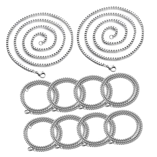 SHINEOFI 1 Satz Handgefertigte Gliederkette Edelstahlketten Kristallanhänger Pearl Necklace Armbandmaterial Schmuck Silberkette Tipps Armband Diy Kette Diy Zubehör Rostfreier Stahl 10 Stück SHINEOFI 1 Satz Handgefertigte Gliederkette Edelstahlketten Kristallanhänger Pearl Necklace Armbandmaterial Schmuck Silberkette Tipps Armband Diy Kette Diy Zubehör Rostfreier Stahl 10 Stück von SHINEOFI